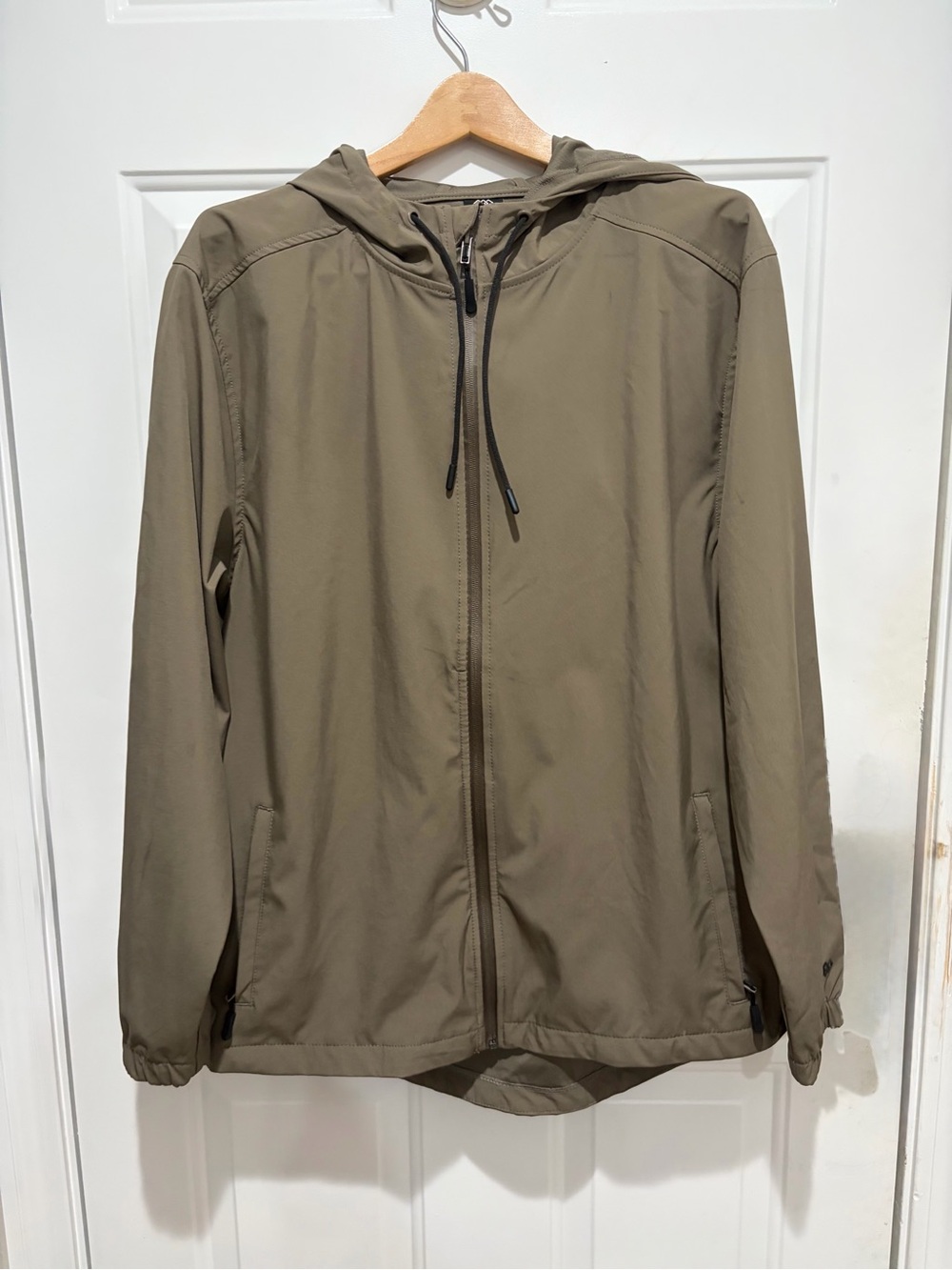 Men's Leg3Nd Olive Performance Hooded Jacket, large